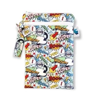 Face Mask Wet Bag Cartoon Pouch Storage Bag